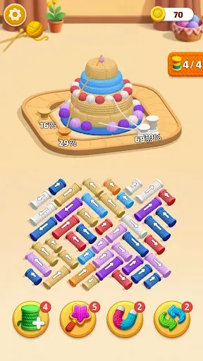 Скриншот 3 — Yarn Sort Jam: 3D Yarn Game