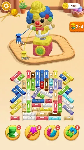 Скриншот 4 — Yarn Sort Jam: 3D Yarn Game