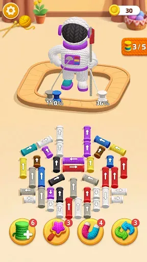 Скриншот 5 — Yarn Sort Jam: 3D Yarn Game