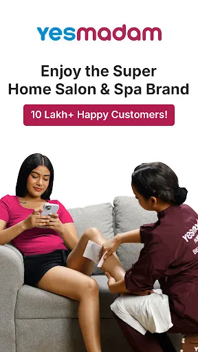 Скриншот 1 — YesMadam Salon & Spa at Home