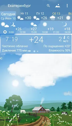 Скриншот 2 — Погода YoWindow Полная