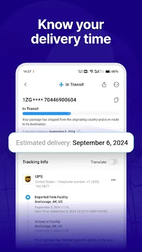 Скриншот 2 — 17TRACK Отслеживание Посылок