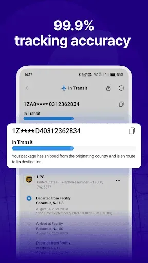 Скриншот 3 — 17TRACK Отслеживание Посылок