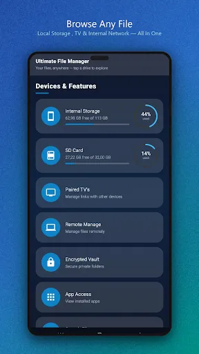 Скриншот 1 — Ultimate File Manager Pro