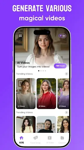Скриншот 3 — FantaAura : Photo to AI Video