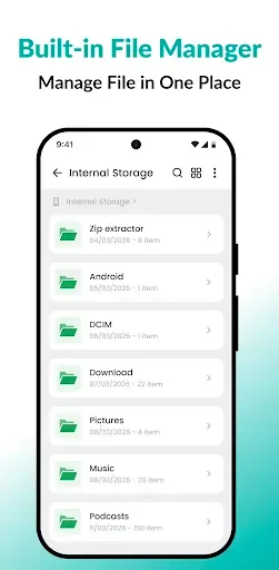 Скриншот 5 — Zip Extractor - UnZIP, UnRAR