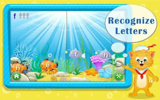 Скриншот 1 — Learn Letters with Captain Cat
