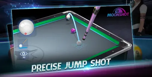 Скриншот 1 — Billiards 3D: Moonshot 8 Ball