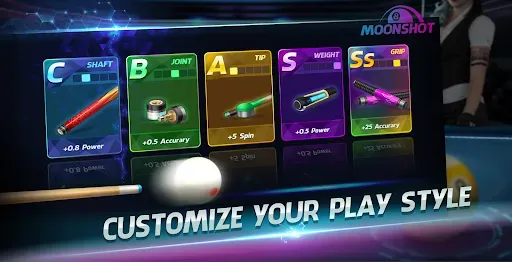 Скриншот 4 — Billiards 3D: Moonshot 8 Ball
